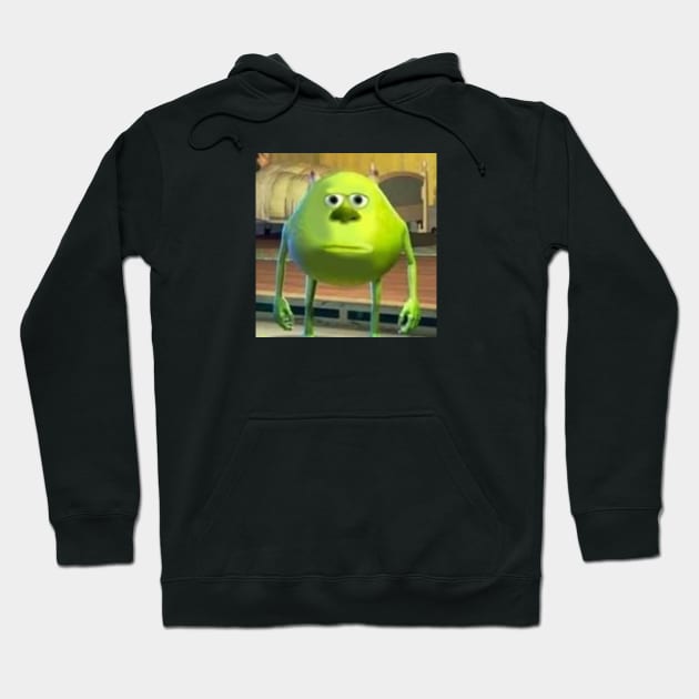 Mike Wazowski with Sully Face Meme Hoodie by artsylab